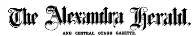 Alexandra Herald and Central Otago Gazette masthead