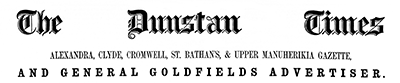 Dunstan Times masthead