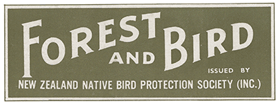 Forest and Bird masthead