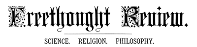 Freethought Review masthead