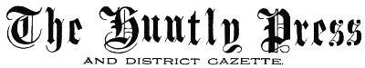 Huntly Press and District Gazette masthead