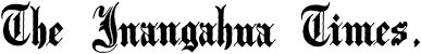 Inangahua Times masthead