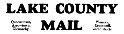 Lake County Mail masthead