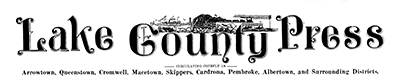 Lake County Press masthead