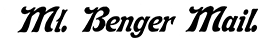 Mt Benger Mail masthead