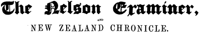 Nelson Examiner and New Zealand Chronicle masthead