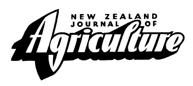 New Zealand Journal of Agriculture masthead