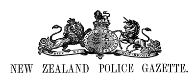 New Zealand Police Gazette masthead