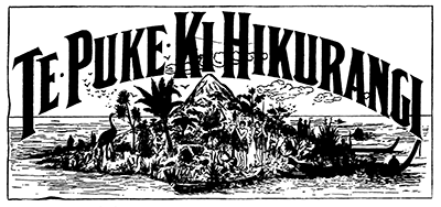 Puke ki Hikurangi masthead