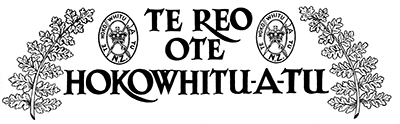 Reo ote Hokowhitu-a-Tu masthead