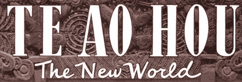 Te Ao Hou masthead