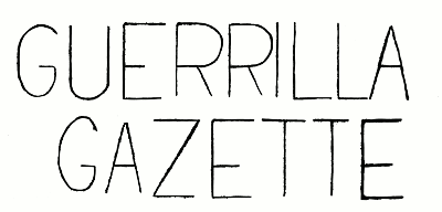 Guerrilla Gazette masthead