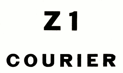 Z1 Courier masthead