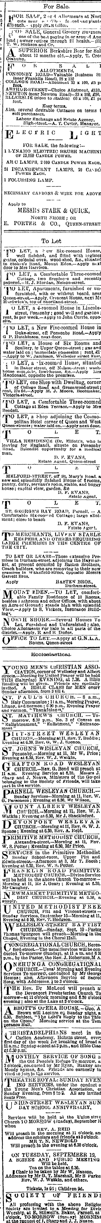 Papers Past Newspapers Auckland Star 9 September 18 Page 3 Advertisements Column 4