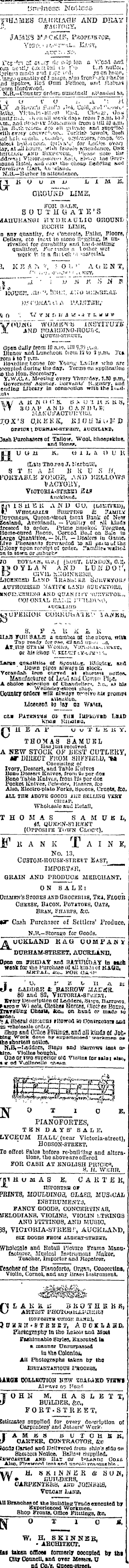 Papers Past Newspapers Auckland Star 22 September 18 Page 4 Advertisements Column 4