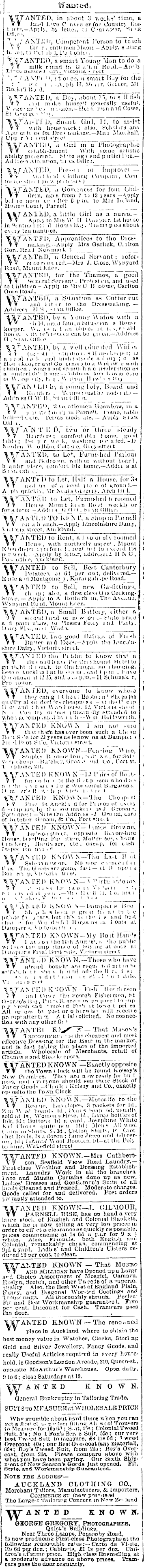 Papers Past Newspapers Auckland Star 26 July 16 Page 3 Advertisements Column 2