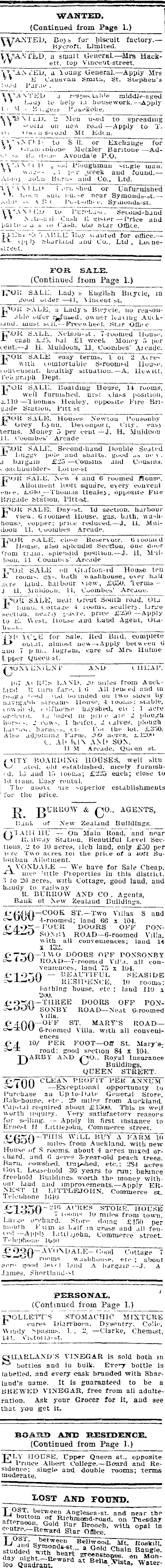 Papers Past Newspapers Auckland Star 18 February 1904 Page 8 Advertisements Column 2