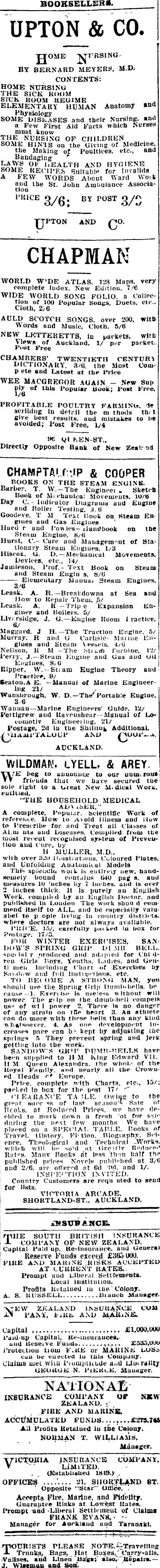 Papers Past Newspapers Auckland Star 2 July 1904 Page 7 Advertisements Column 3