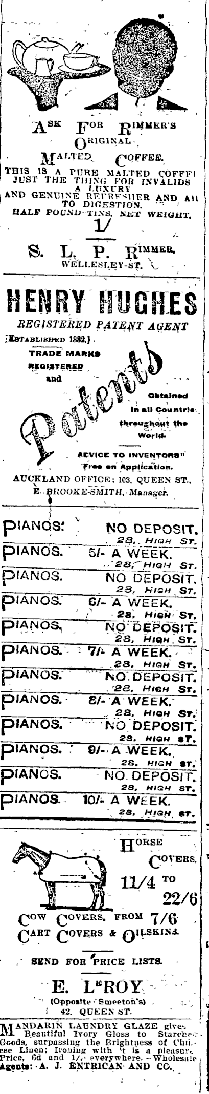 Papers Past Newspapers Auckland Star 29 June 1905 Page 7 Advertisements Column 3