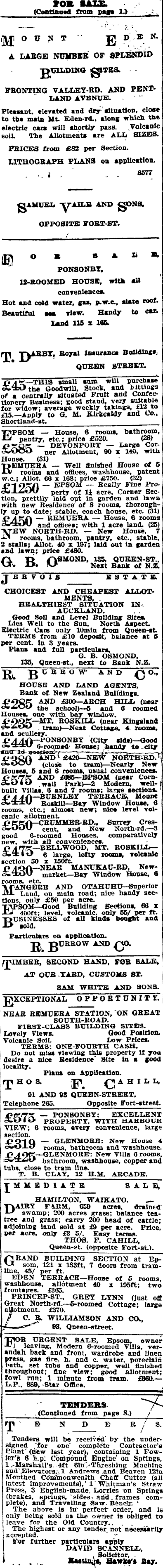 Papers Past Newspapers Auckland Star 1 May 1906 Page 2 Advertisements Column 4