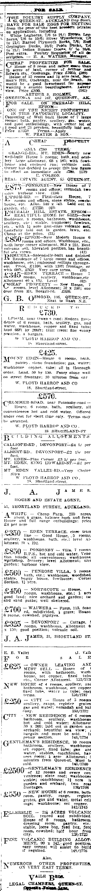 Papers Past Newspapers Auckland Star 25 August 1906 Page 2 Advertisements Column 2