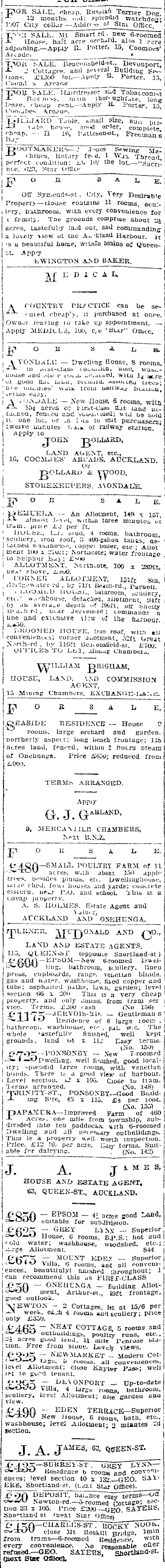 Papers Past Newspapers Auckland Star 8 June 1907 Page 2 Advertisements Column 2