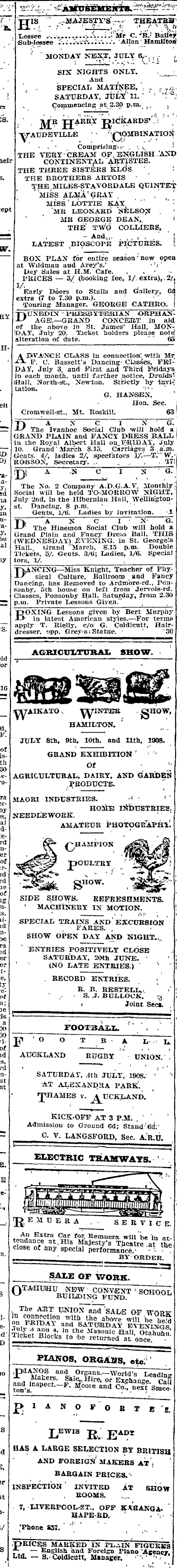 Papers Past | Newspapers | Auckland Star | 1 July 1908 | Page 12 