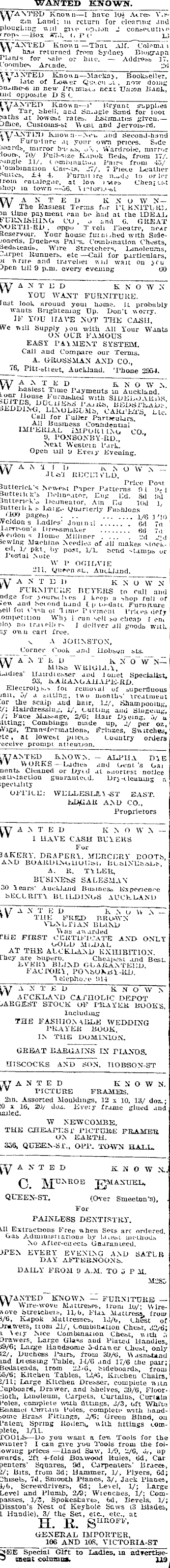 Papers Past Newspapers Auckland Star 19 April 1910 Page 1 Advertisements Column 4