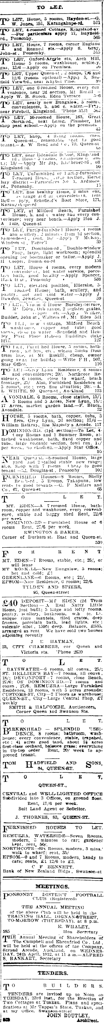 Papers Past Newspapers Auckland Star 17 April 1912 Page 3 Advertisements Column 3
