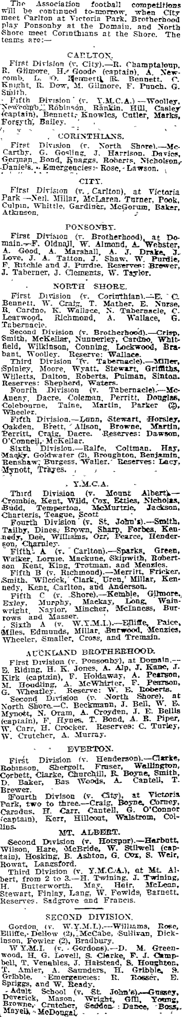 Papers Past Newspapers Auckland Star 14 June 1912 Association