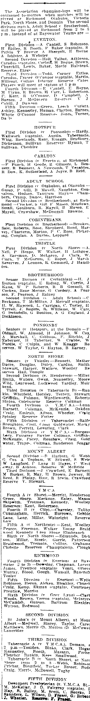 Papers Past Newspapers Auckland Star June 1913 Association Game