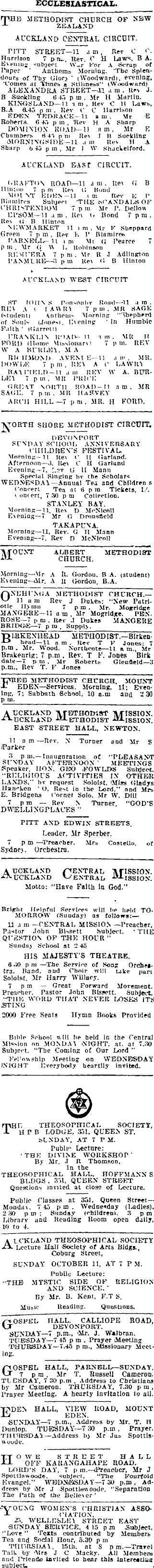 Papers Past Newspapers Auckland Star 10 October 1914 Page 2 Advertisements Column 2