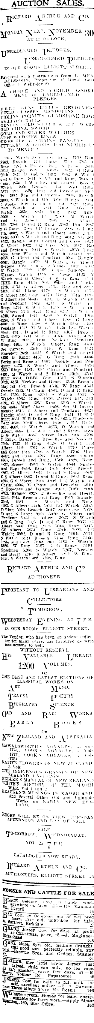 Papers Past Newspapers Auckland Star 24 November 1914 Page 7 Advertisements Column 1