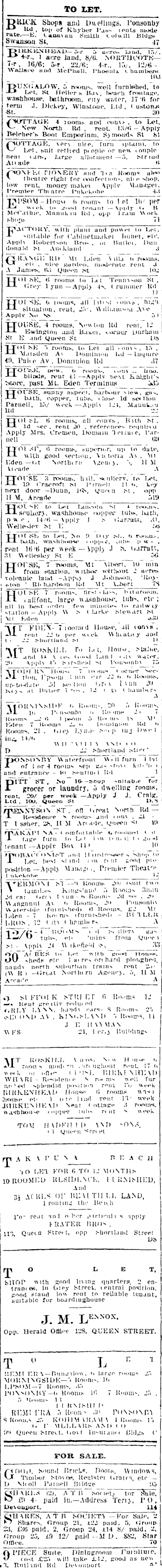 Papers Past Newspapers Auckland Star 19 May 1915 Page 3 Advertisements Column 3