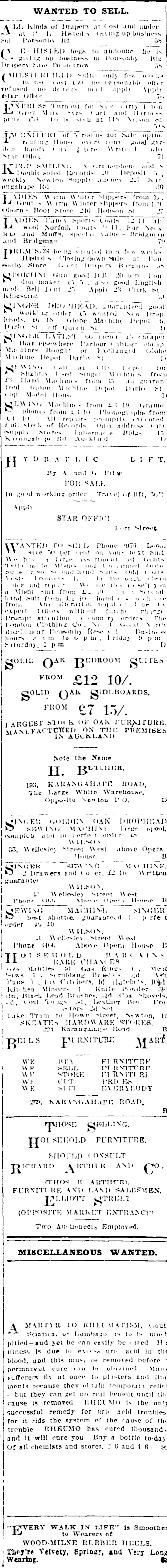 Papers Past Newspapers Auckland Star 17 June 1915 Page 2 Advertisements Column 5