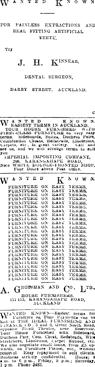 Papers Past Newspapers Auckland Star 28 June 1915 Page 1 Advertisements Column 5