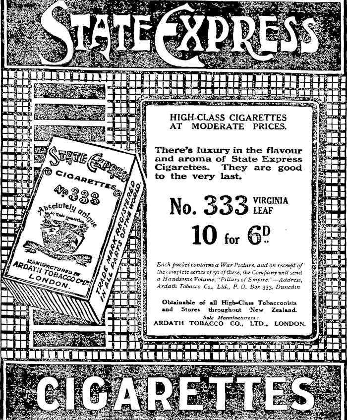 Papers Past Newspapers Auckland Star 23 October 1916 Page 11 Advertisements Column 2