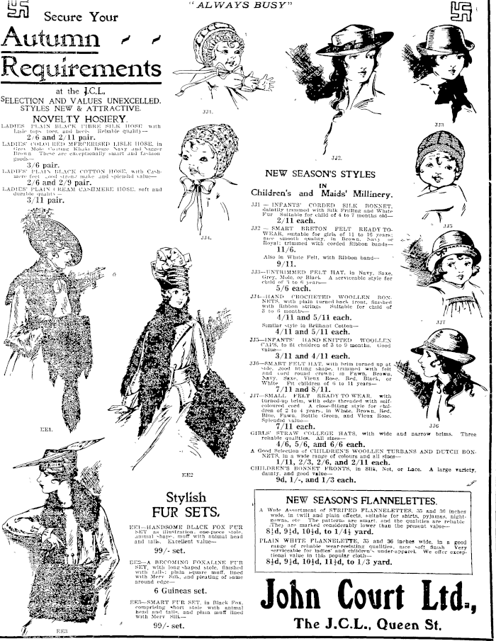 Papers Past Newspapers Auckland Star 27 March 1917 Page 9 Advertisements Column 2