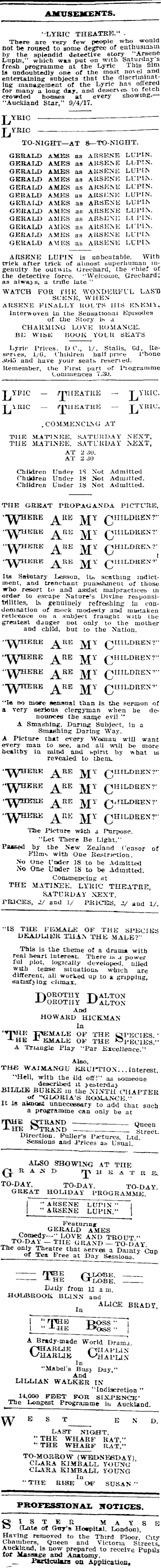 Papers Past Newspapers Auckland Star 10 April 1917 Page 10 Advertisements Column 7