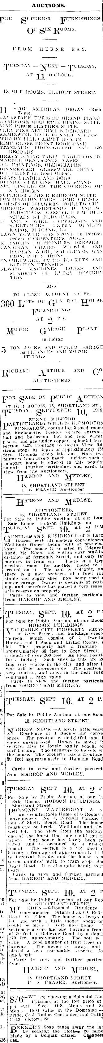 Papers Past Newspapers Auckland Star 7 September 1918 Page 7 Advertisements Column 2