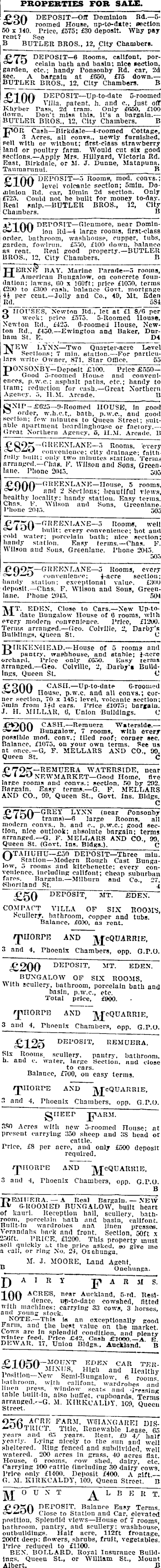 Papers Past Newspapers Auckland Star 2 August 1919 Page 4 Advertisements Column 4