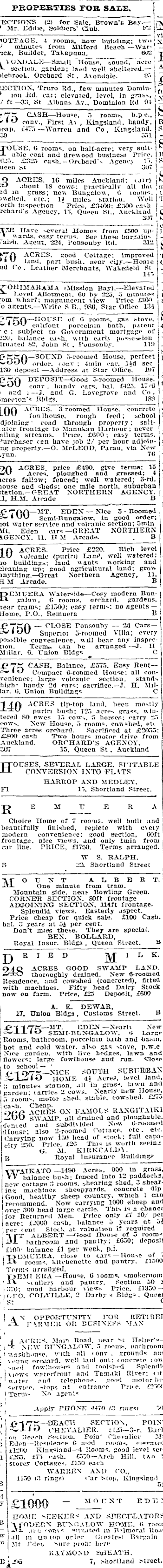 Papers Past Newspapers Auckland Star 1 November 1919 Page 5 Advertisements Column 2