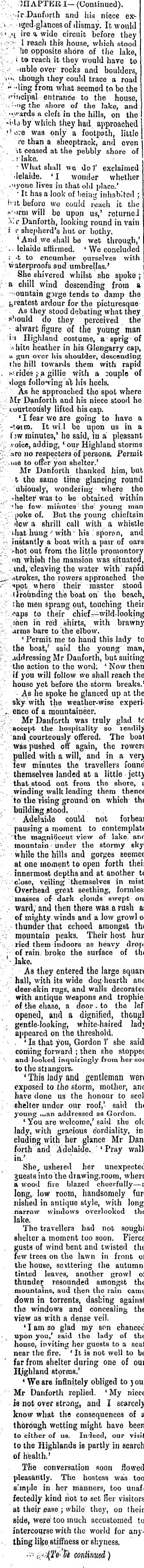 Papers Past | Newspapers | Bush Advocate | 24 December 1892 | A COSTLY  SECRET.