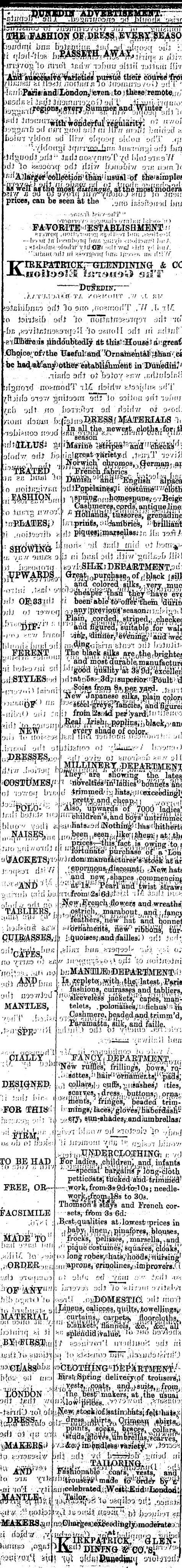 Papers Past Newspapers Bruce Herald 11 January 1876 Page 8 Advertisements Column 5