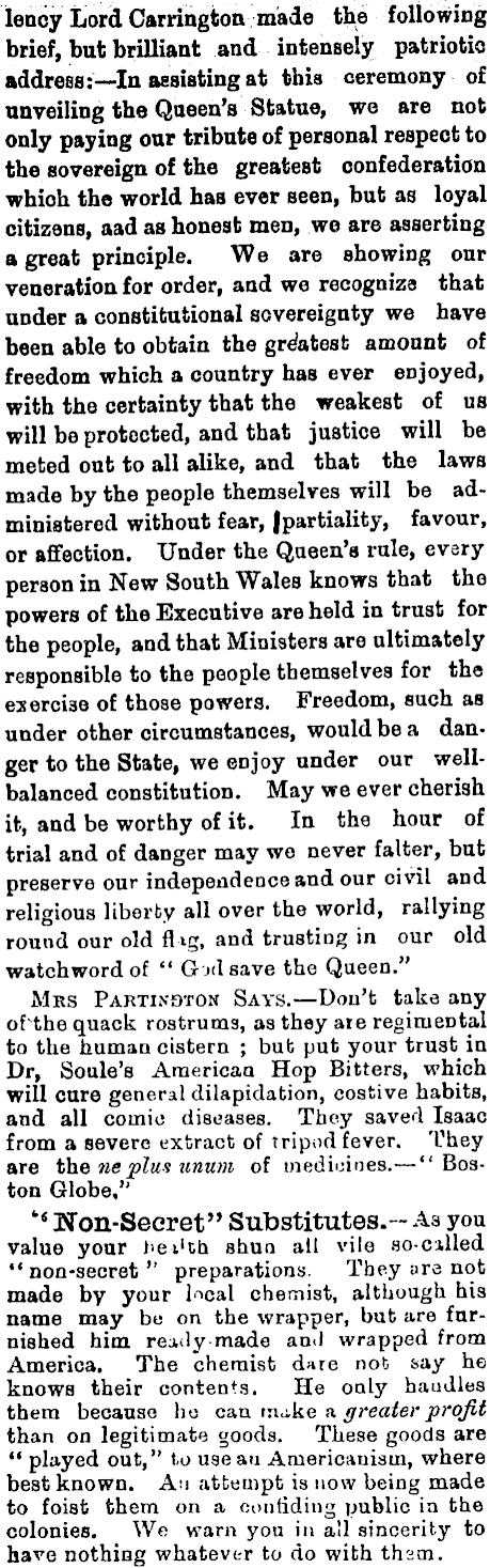 Papers Past, Newspapers, Bruce Herald, 10 August 1888