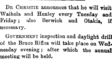 Papers Past, Newspapers, Bruce Herald, 10 August 1888
