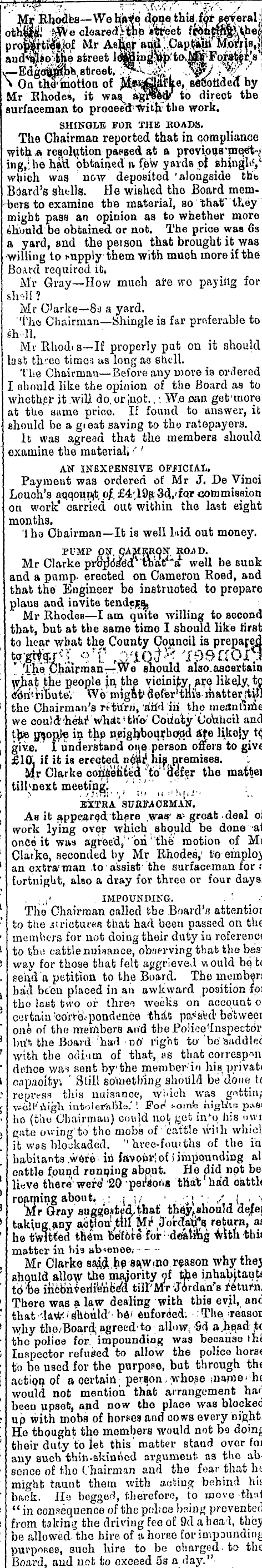 Www Mr King Jatt Com - Papers Past | Newspapers | Bay of Plenty Times | 26 November 1881 | TOWN  BOARD.