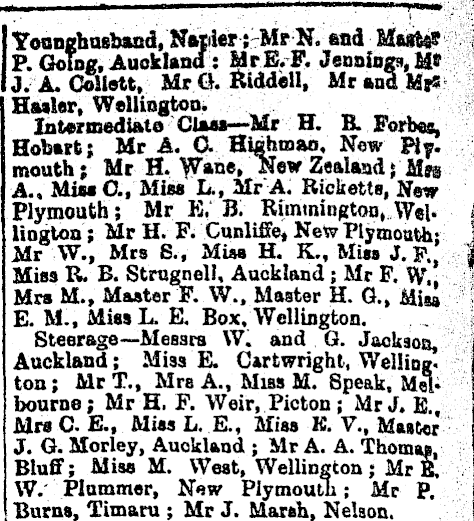 Papers Past Newspapers Press 21 August 14 R M S Aorangi