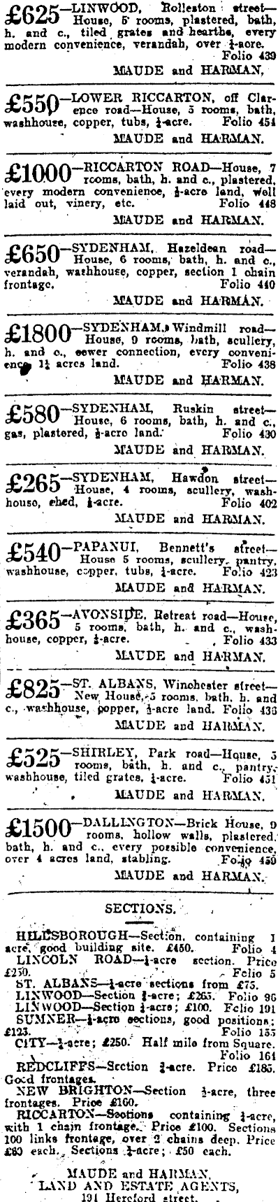 Papers Past Newspapers Press 3 July 1905 Page 12 Advertisements Column 7