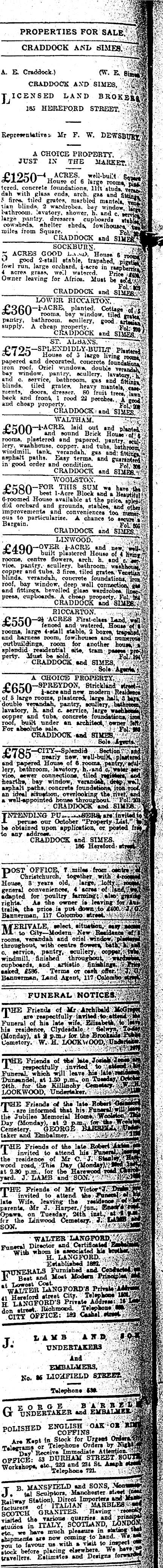 Papers Past Newspapers Press 23 October 1905 Page 12 Advertisements Column 7